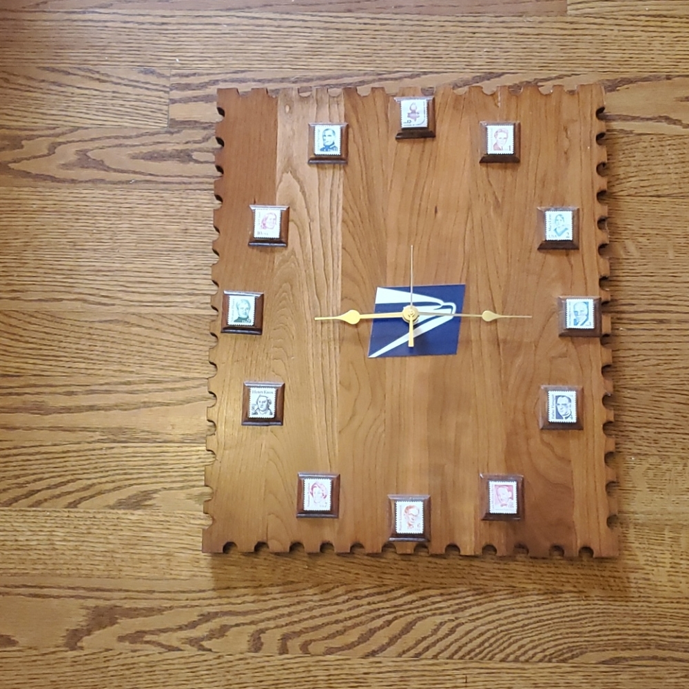 Collectors stamp clock-New